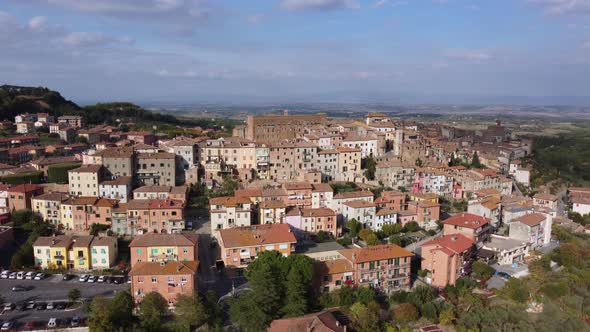 Chianciano Terme Aerial View in Tuscany alt