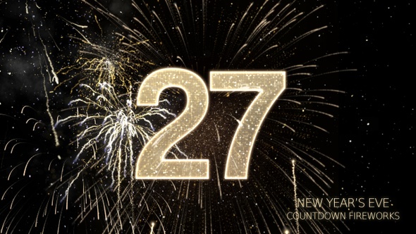 New Year Countdown Celebration Fireworks