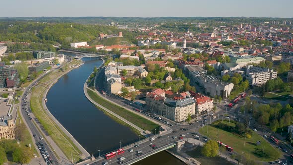 Aerial View of Vilnius alt