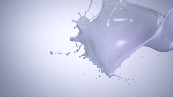 Milky purple liquid splash, Slow Motion alt