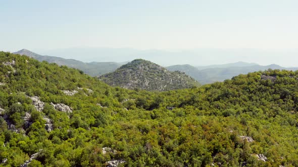 Drone Video of Mountain Peaks with a Beautiful Landscape alt