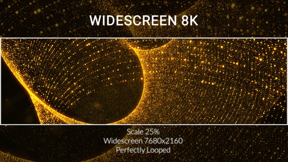Golden Award Particles Widescreen 8K