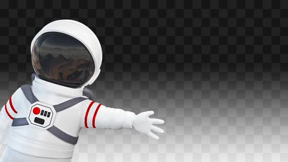 Cosmonaut Greeting From Corner alt