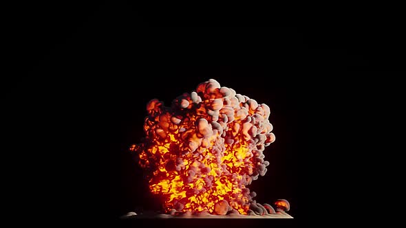Explosions   Blasts. Explosion Spark And Particles Moves In Isolated Black Background,
