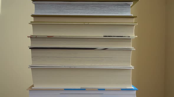 Background from a stack of books. alt