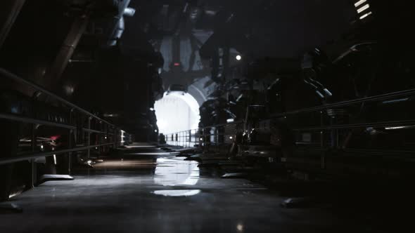 Interior of Big Spaceship Hangar