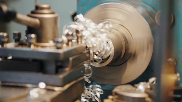 Cutting Factory Tool at Mechanical Turning Metal Working alt