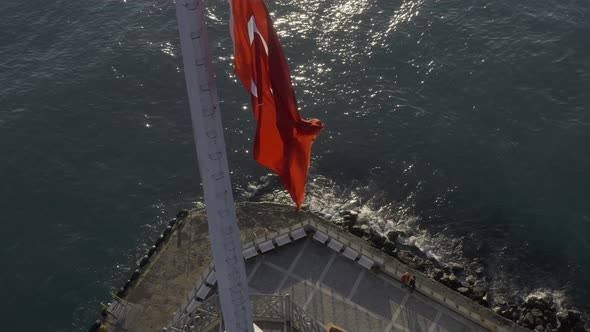 Istanbul Maidens Tower Aerial View 6 alt