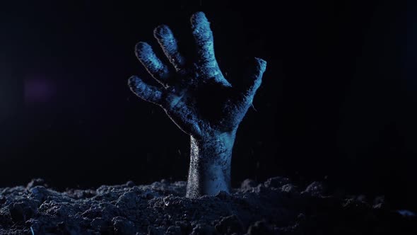 Zombie Hand Rising Out From the Ground alt