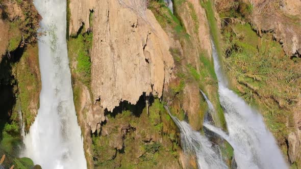 Lower Duden Waterfalls in Antalya Closeup Turkey alt