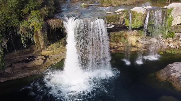 Amazing Tobalina Cascade at Burgos Province, Castilla y Leon, Spain. alt