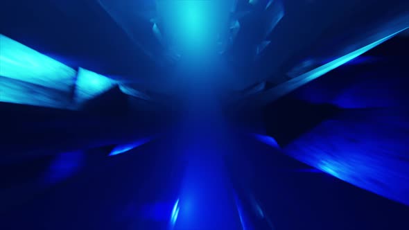 Blue Curved Shapes Loop alt