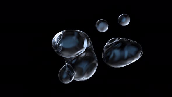 Looped motion of a stream of drops of simple water. alt