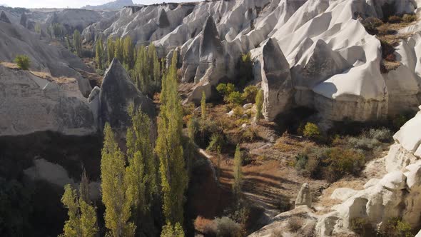 Cappadocia Landscape Aerial View. Turkey. Goreme National Park alt