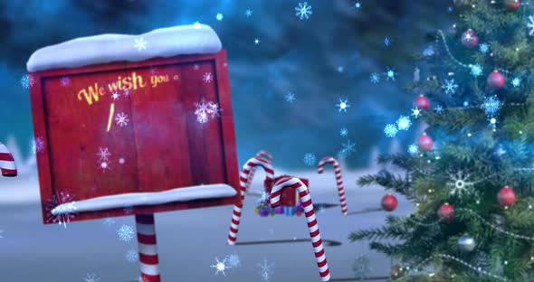 Christmas greeting with merry christmas message 4k alt