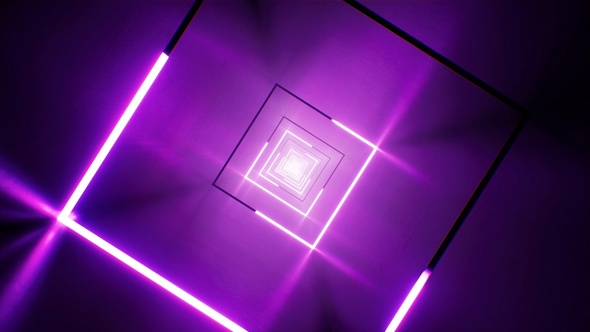 Purple Light Metal Tunnel VJ Loop alt