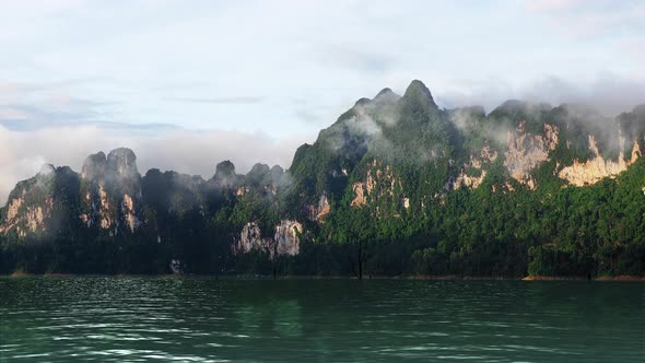 River and mountain landscape