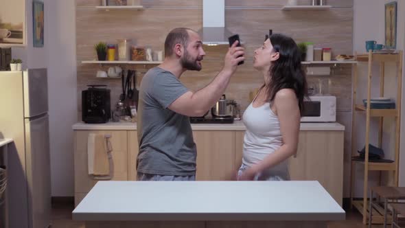 Unfaithful Wife Arguing To Husband alt