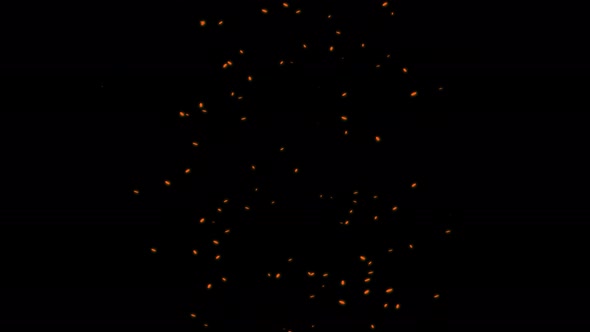 Swirling spark particles abstract animation.