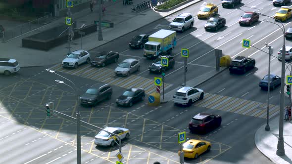Cars Are Driving Road Timelapse alt