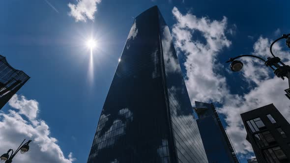 Time lapse - Corporate Buildings in Manhattan - New York - USA