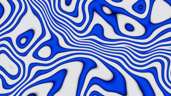 Abstract Blue Waves Satisfying Looping Background