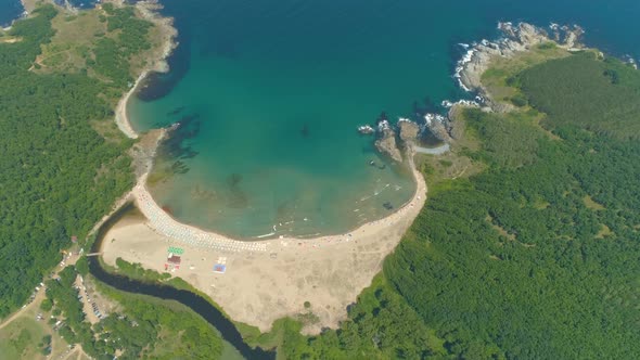 Beautiful Bay in Black Sea Bulgaria alt