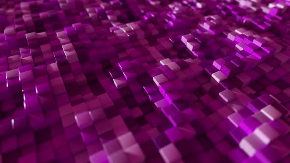 Abstract Background of Stone Colorful Cubes with Random Offset Effect alt