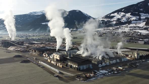 Binderholz GmbH Wood Sawmill in Fugen Austria Proccessing Wood Logs and Manufacturing Wooden Cuts