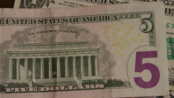 Rotating shot of American money (currency) - MONEY 449 alt