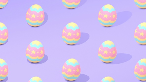 Purple Easter Egg Pattern Background alt