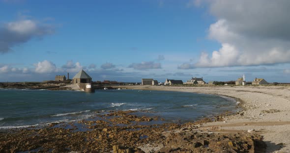 The lighthouse at Goury, Cap de la Hague, Cotentin peninsula, France alt