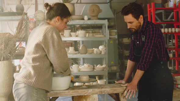 Woman Gives Masterclass On Pottery