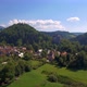 Aerial Shot of Medieval Castle in Mountains - VideoHive Item for Sale