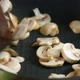 Mushrooms Being Cooked In Frying Pan - VideoHive Item for Sale