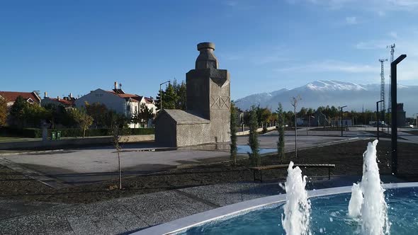 Fountain In Pool