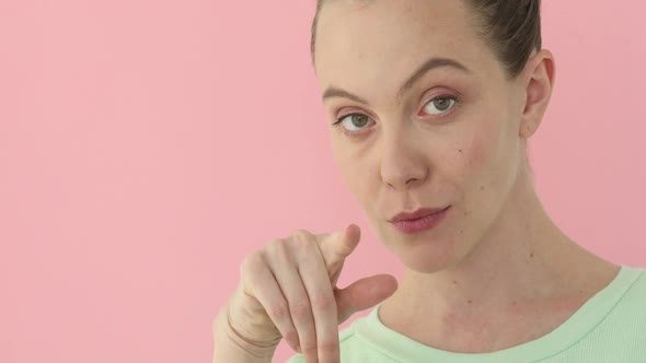 Girl Showing Hand Gesture alt