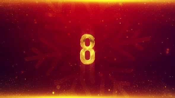 Gold Christmas Countdown 02