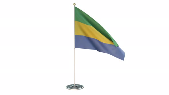 Gabon  Office Small Flag Pole