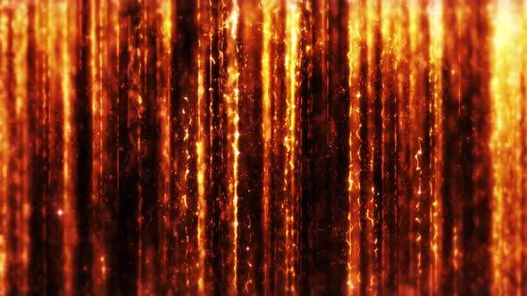 Fire Falling Particles Curtain