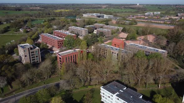 The University Of Warwick Halls Of Residence New Buildings Spring 2021 Aerial View Editorial
