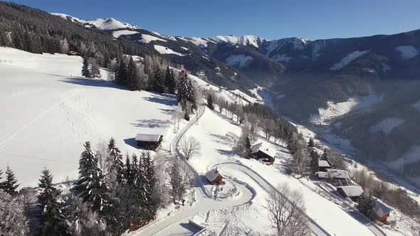 Aerial view of Zell am See alt