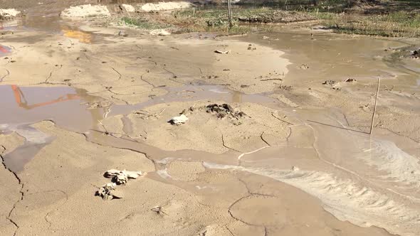 Dirty Water Flow Around Construction alt