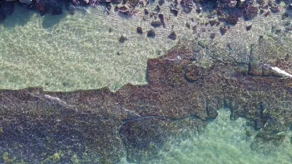 View From a Height Above the Black Sea to the Bottom with Clear Water on a Clear Day