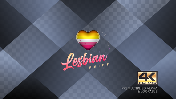 Lesbian Gender Sign Background Animation 4k