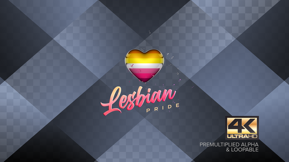 Lesbian Gender Sign Background Animation 4k alt