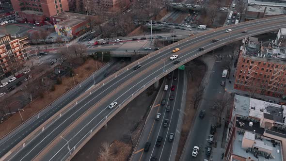 Vehicular Intersection Traffic at Peak Hour with Cars on the Road alt
