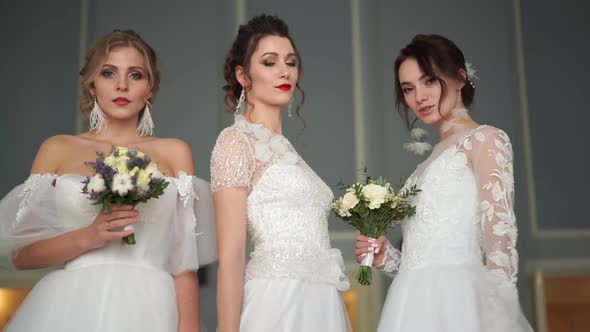 Wedding Fashion - a Portrait of Three Beautiful Brides 
