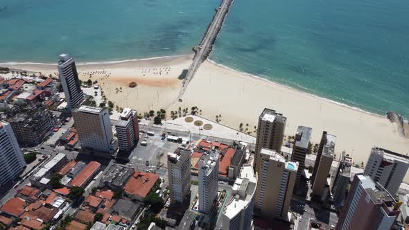 Downtown Fortaleza state Ceara Brazil. Travel destination. Tropical scenery alt