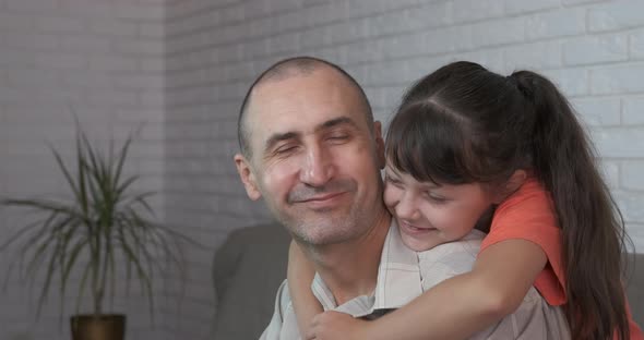 Dad and Child Enjoying Home Time alt